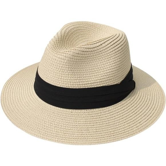 FEDORA Beach Sun Hat UPF50+ 01-fold Belt Khaki